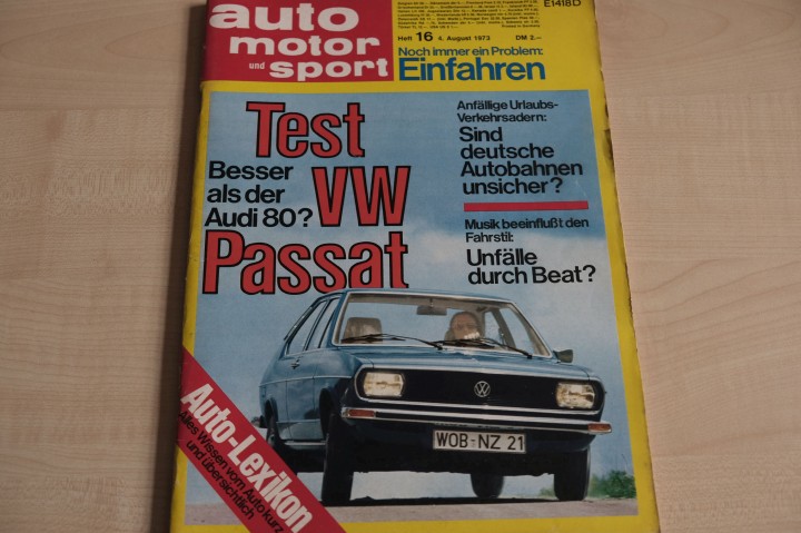 Deckblatt Auto Motor und Sport (16/1973)